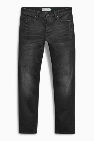 Washed Black Jeans With Stretch